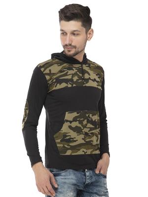 black camouflage printed t-shirt - 16784418 - Standard Image - 2
