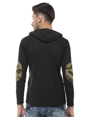 black camouflage printed t-shirt - 16784418 - Standard Image - 3