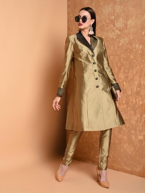 solid kurta pant set - 16784426 - Standard Image - 1
