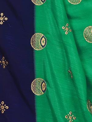self design embroidered saree with blouse - 16784528 - Standard Image - 4