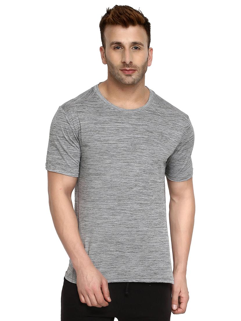 grey solid t-shirt - 16784602 - Zoom Image - 1