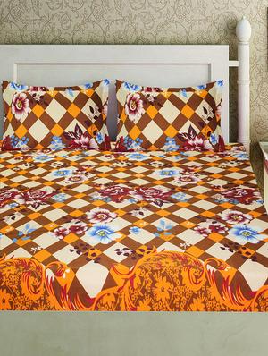 double bed sheet with 2 pillow covers - 16785192 - Standard Image - 2
