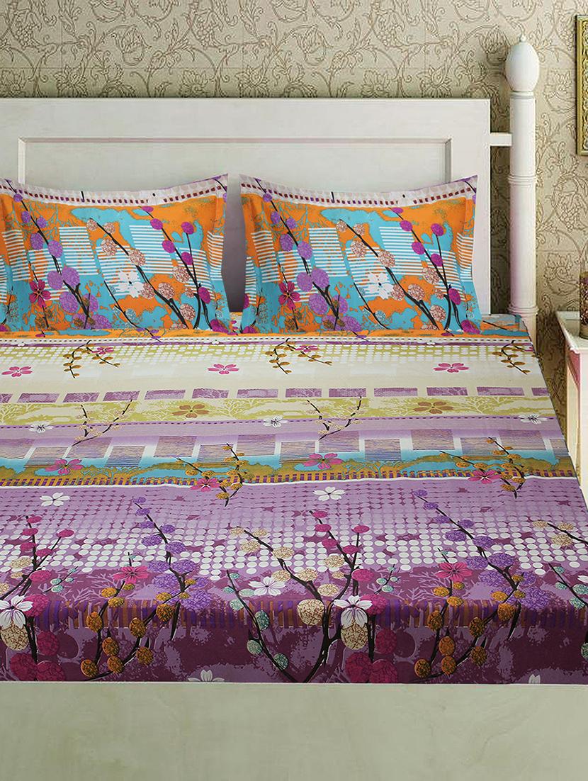 double bed sheet with 2 pillow covers - 16785220 - Zoom Image - 2