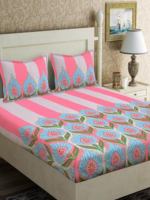 double bed sheet with 2 pillow covers - 16785235 - Very Small Image - 1