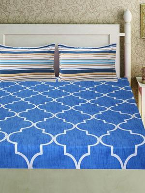 double bed sheet with 2 pillow covers - 16785241 - Standard Image - 2