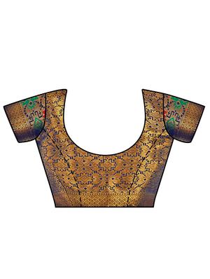 self design paithani saree with blouse - 16785319 - Standard Image - 3