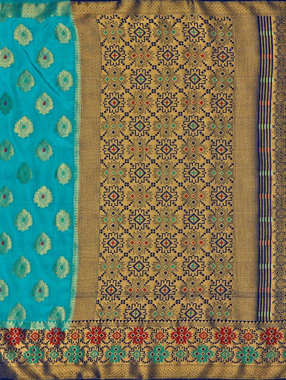 self design paithani saree with blouse - 16785319 - Zoom Image - 4