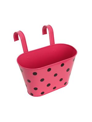 oval hanging dotted railing planters (set of 2) - 16786330 - Standard Image - 3