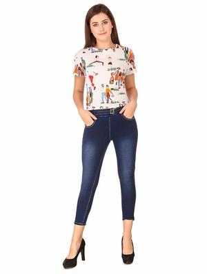 high rise stone washed jeans - 16786798 - Standard Image - 4
