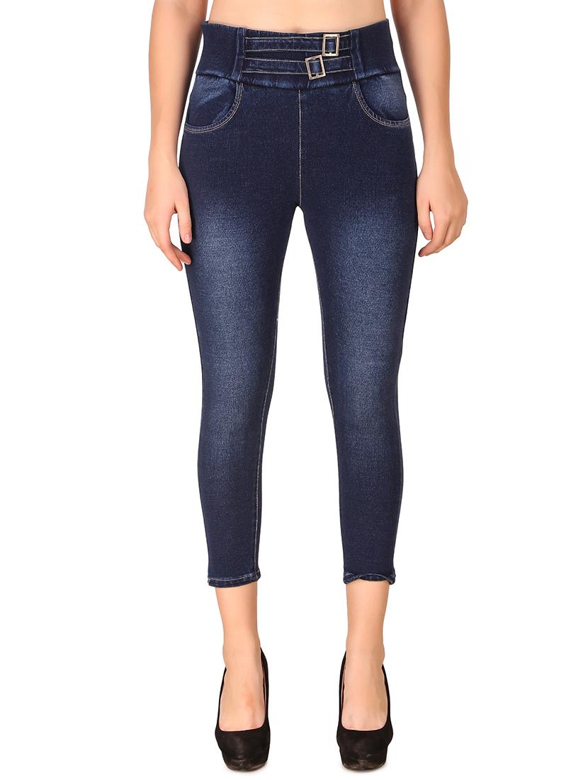 high rise stone washed jeans - 16786798 - Zoom Image - 1