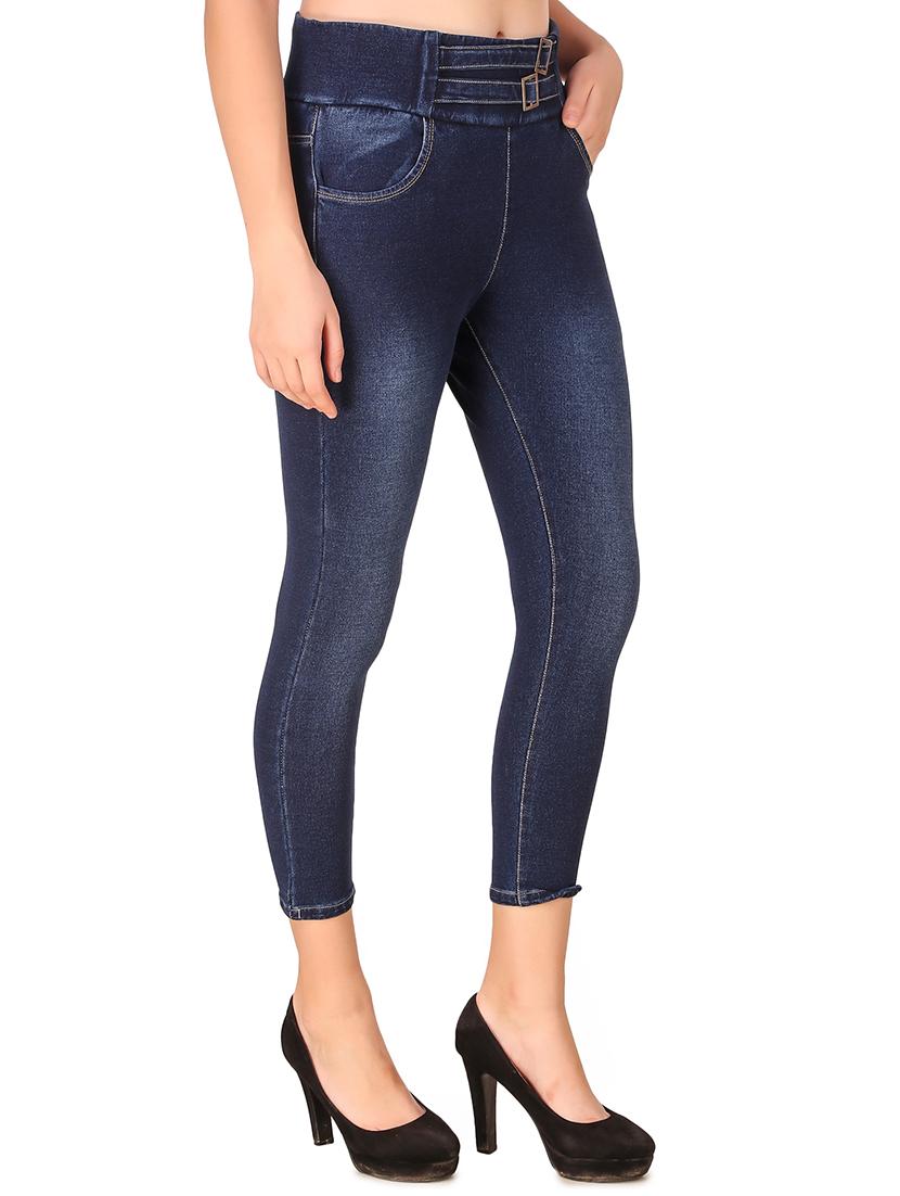 high rise stone washed jeans - 16786798 - Zoom Image - 2