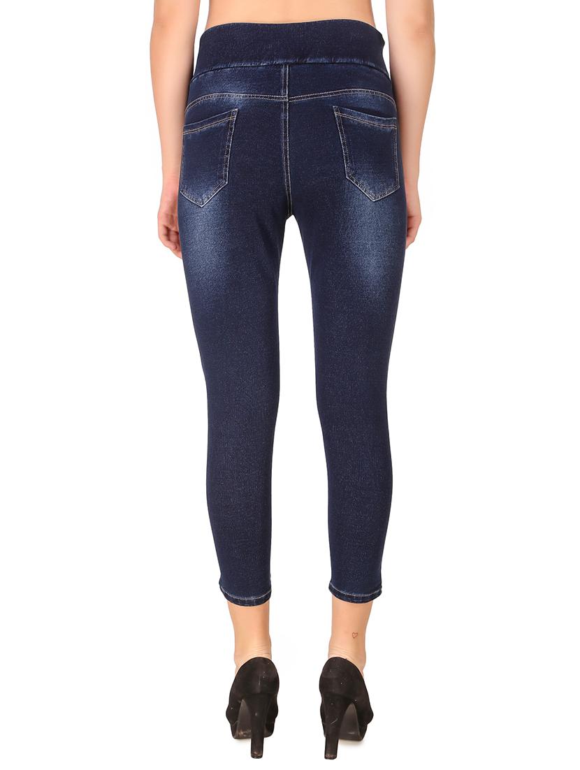 high rise stone washed jeans - 16786798 - Zoom Image - 3