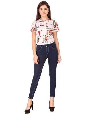 high rise skinny fit jeans - 16786800 - Standard Image - 4