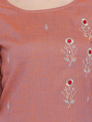 embroidered straight kurta - 16787211 - Standard Image - 5