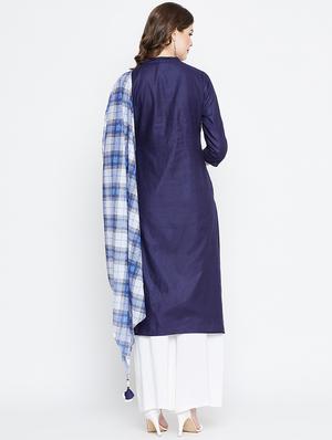 solid straight kurta - 16787229 - Standard Image - 4