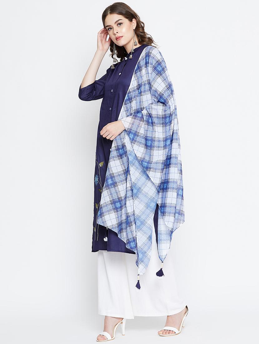 solid straight kurta - 16787229 - Zoom Image - 3