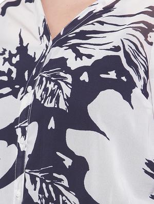 v-neck floral full leg jumpsuit - 16787964 - Standard Image - 5
