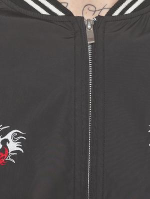 black color block bomber jacket - 16788071 - Standard Image - 5