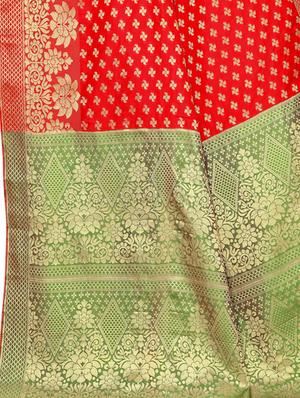 self design kanjivaram saree with blouse - 16788312 - Standard Image - 4