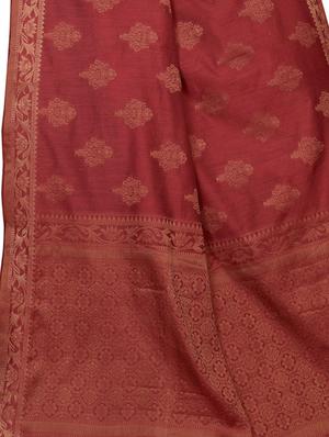 self design jamdani saree with blouse - 16788329 - Standard Image - 4