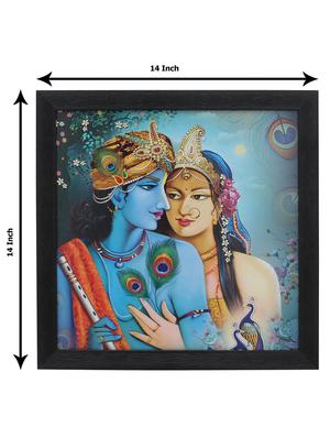 "radha krishna" print wooden painting - 16788561 - Standard Image - 4