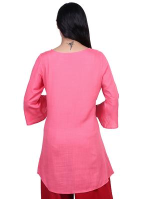 embroidered a-line kurta - 16788630 - Standard Image - 3