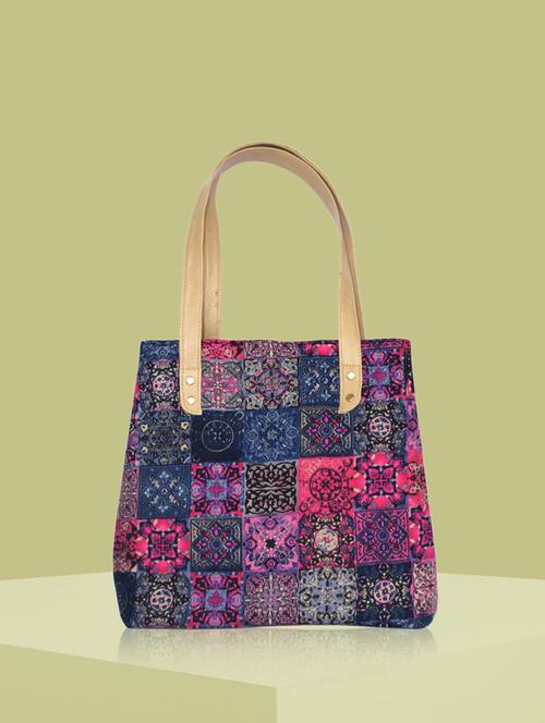 pink cotton regular tote - 16788879 - Standard Image - 1