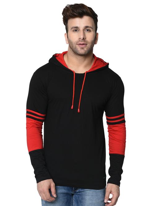 black color block t-shirt - 16789659 - Standard Image - 1