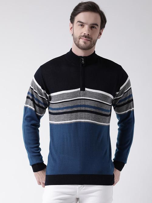blue striped pullover - 16790229 - Standard Image - 1