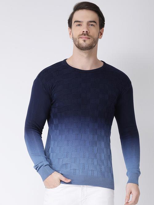 blue ombre pullover - 16790268 - Standard Image - 1