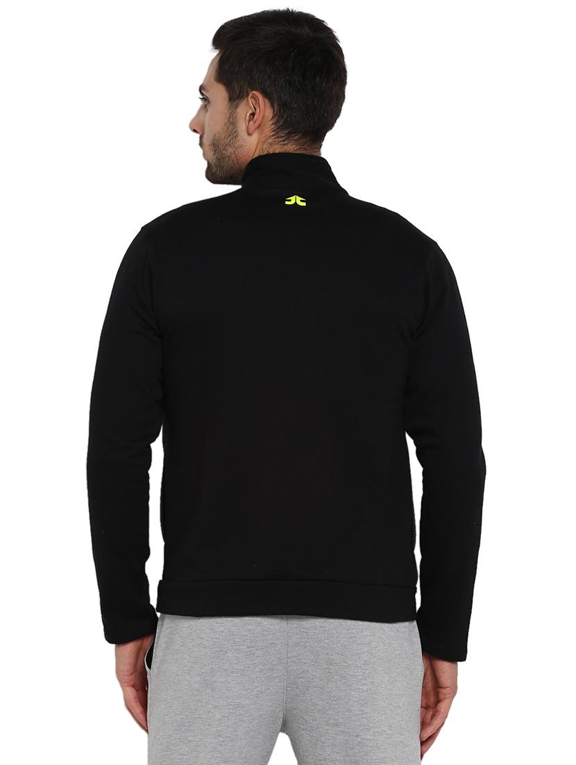 black color block casual jacket - 16790299 - Zoom Image - 3