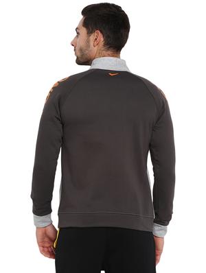 grey color block casual jacket - 16790304 - Standard Image - 3