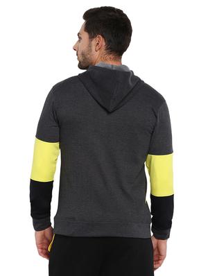 grey color block sweatshirt - 16790306 - Standard Image - 3