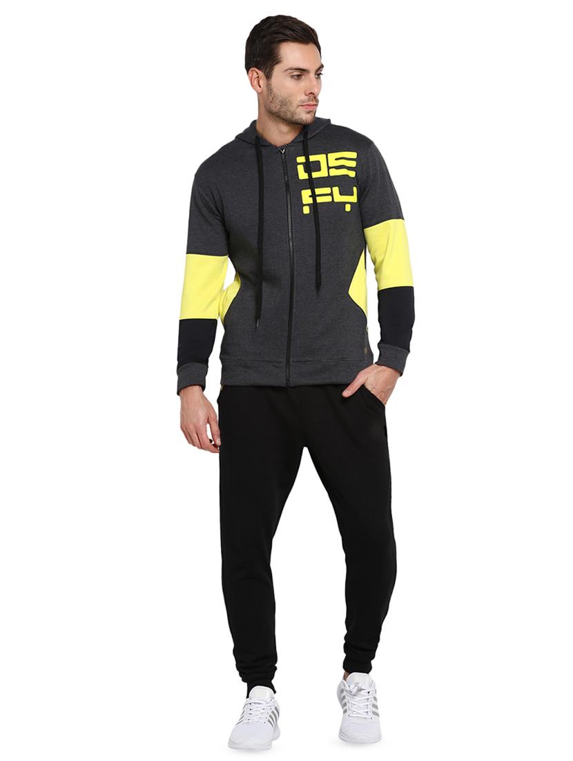 grey color block sweatshirt - 16790306 - Zoom Image - 4