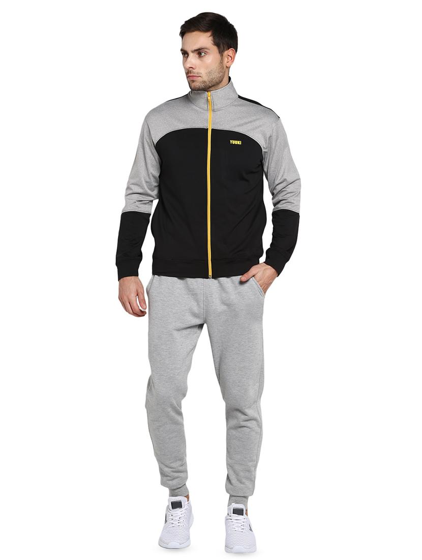 black color block casual jacket - 16790316 - Zoom Image - 4