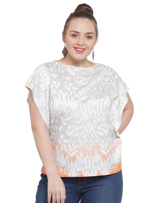 round neck printed top - 16790987 - Very Small Image - 1
