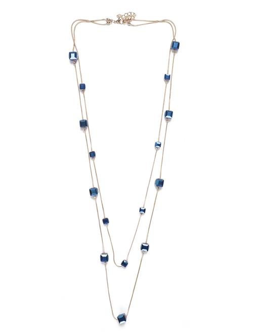 blue gold plated chain - 16791012 - Standard Image - 1