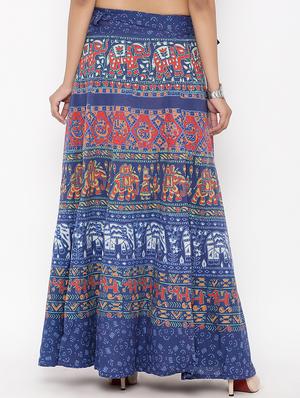 printed long skirt - 16791032 - Standard Image - 3