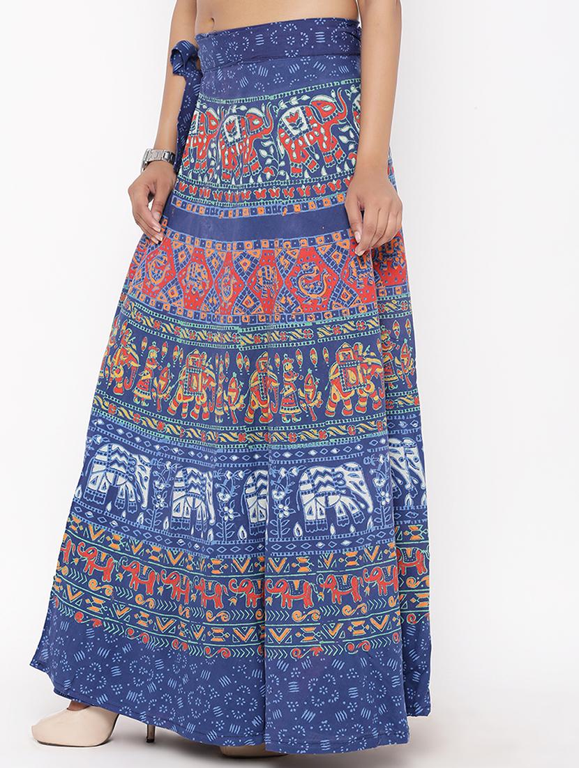 printed long skirt - 16791032 - Zoom Image - 2