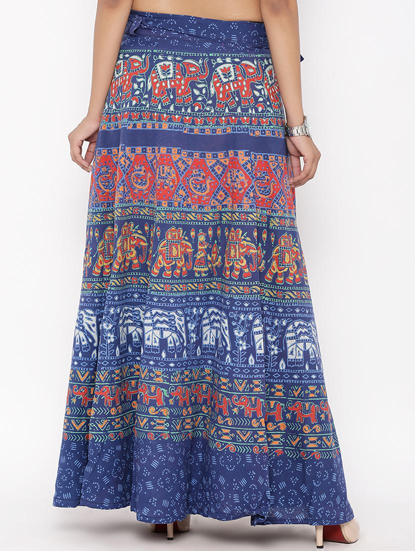 printed long skirt - 16791032 - Zoom Image - 3