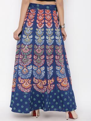 printed long skirt - 16791037 - Standard Image - 3