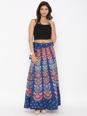 printed long skirt - 16791037 - Standard Image - 4