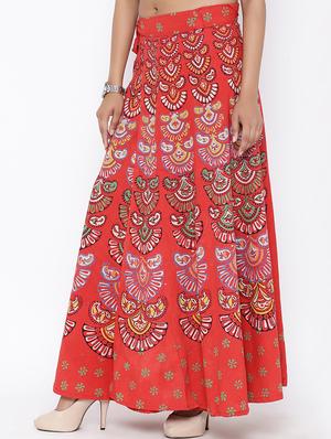 printed long skirt - 16791038 - Standard Image - 2