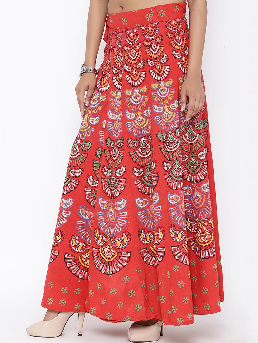 printed long skirt - 16791038 - Zoom Image - 2