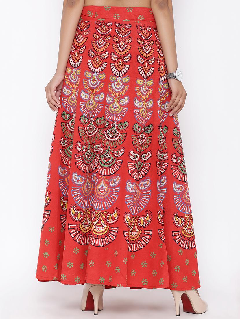 printed long skirt - 16791038 - Zoom Image - 3
