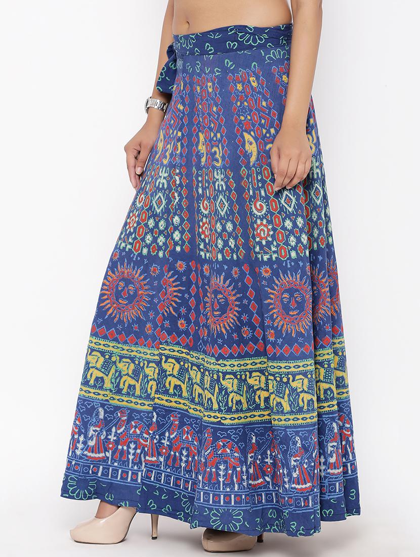 printed long skirt - 16791047 - Zoom Image - 2
