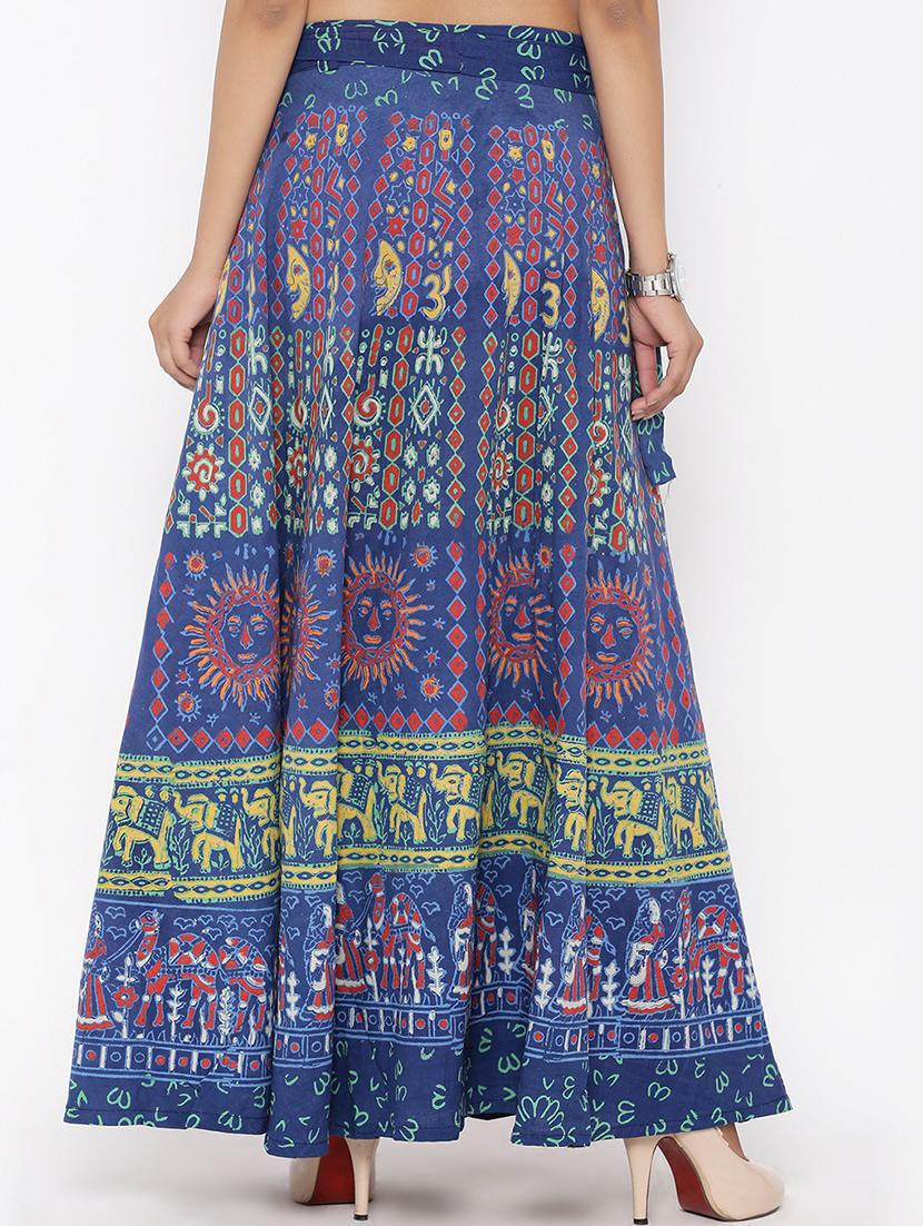 printed long skirt - 16791047 - Zoom Image - 3