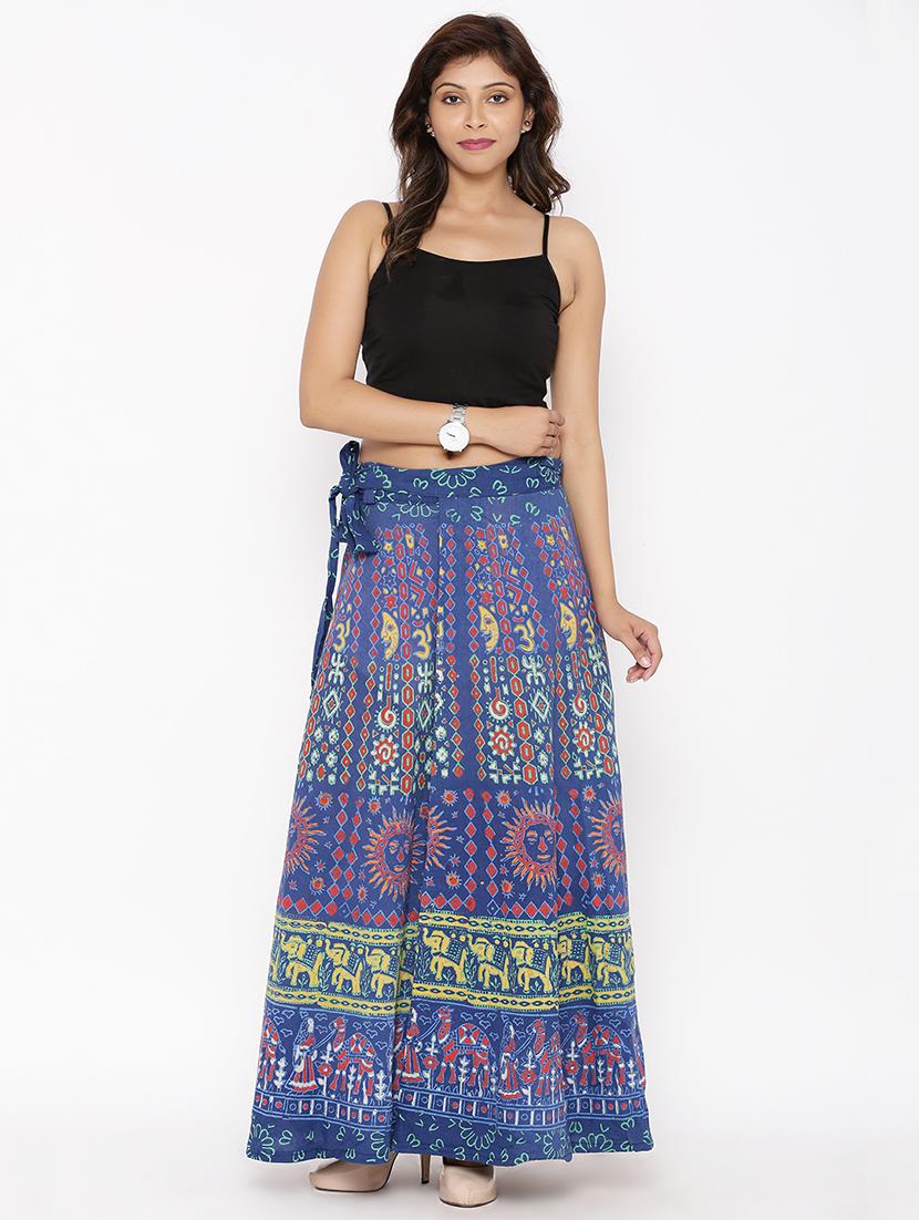 printed long skirt - 16791047 - Zoom Image - 4