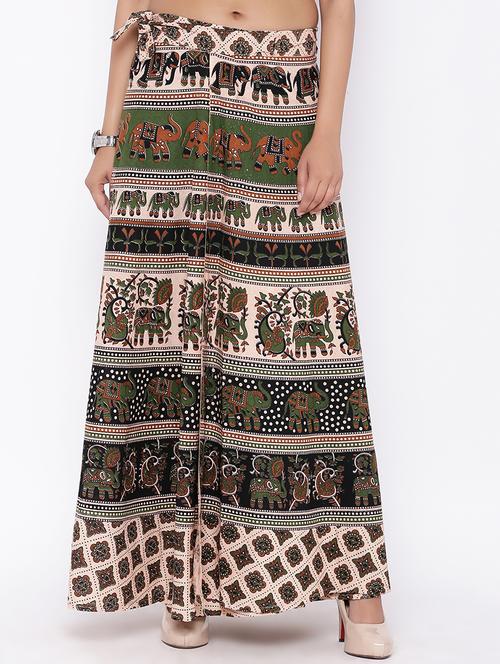 printed long skirt - 16791054 - Standard Image - 1