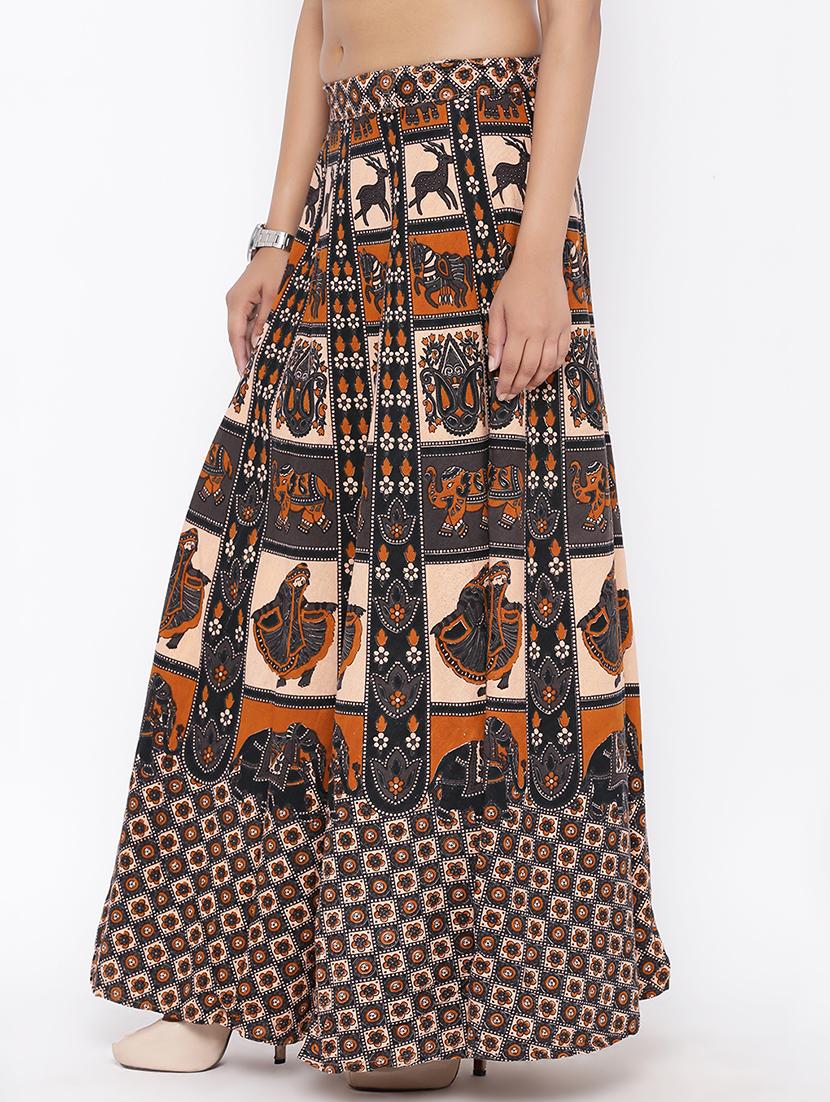 printed long skirt - 16791067 - Zoom Image - 2